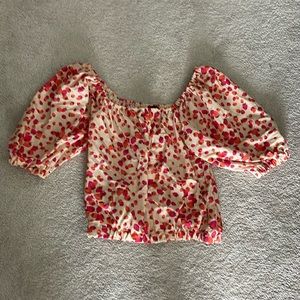 And Taylor strawberry blouse
